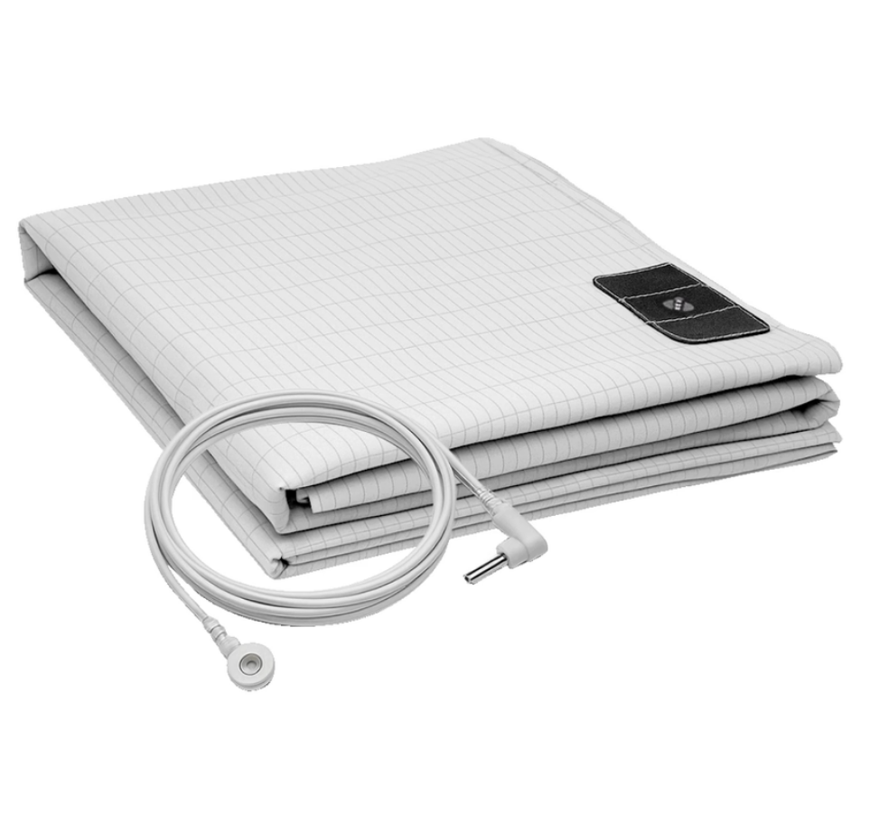 BareEarth Grounding Bed Sheets — 10% Silver Thread Organic Cotton Earthing Sheet image 2