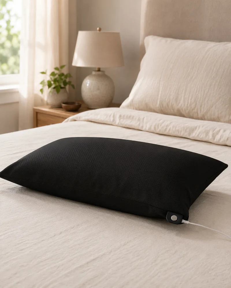 Earthbound Grounding Pillow Cases — Carbon Fibre or Silver Thread, Head-to-Toe Sleep Grounding image 2