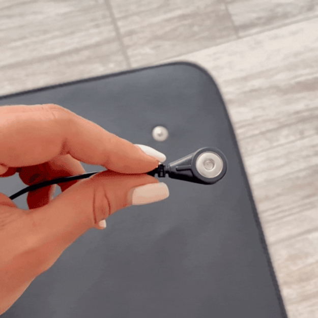 Earth and Moon Grounding Mat — Large 60cm × 90cm Conductive Leatherette Mat with Outlet Tester image 2