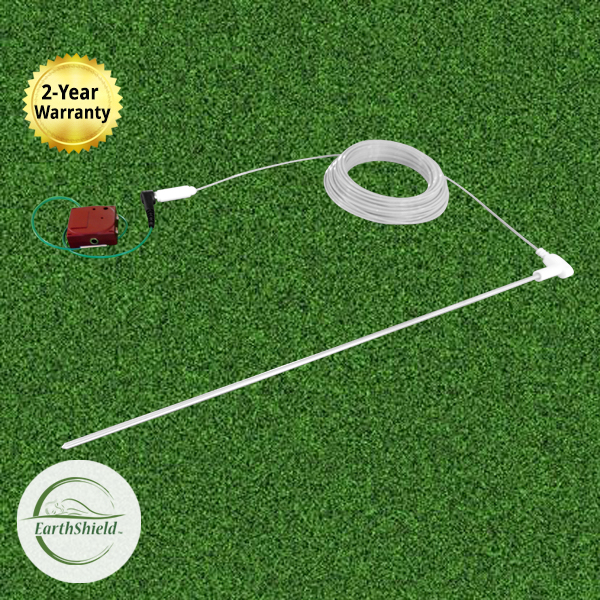 EarthShield Ground Rod Kit with 4-Way Splitter Box — 16-Inch Rod, 48-Foot UV-Resistant Cord image 3