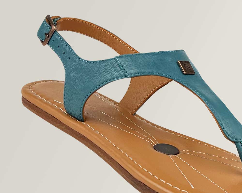 Groundz Women's Copper Sandals — Triple-Layer Grounding: Carbon Rubber + Copper Rivet + Silver Stitching, Zero-Drop image 3