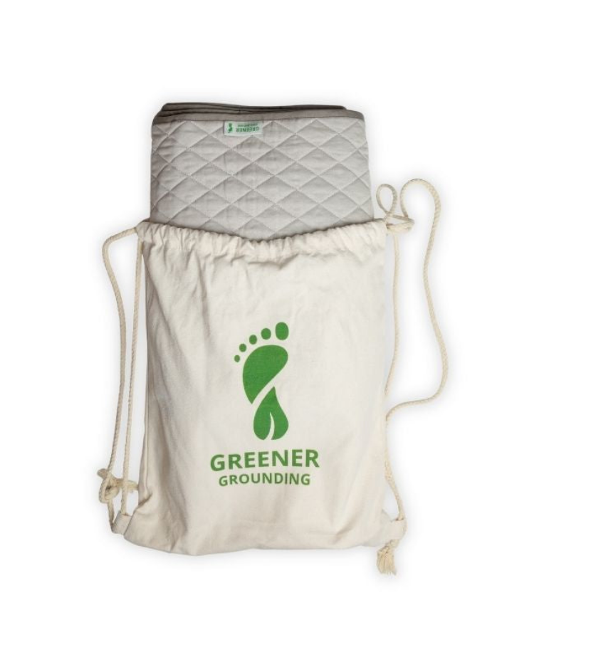 Greener Grounding Complete Grounding Kit — 35% Silver 65% Bamboo Mat, Multimeter Included, 190 × 70cm