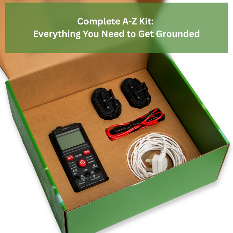 Greener Grounding Complete Grounding Kit — 35% Silver 65% Bamboo Mat, Multimeter Included, 190 × 70cm image 2